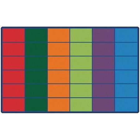 CARPETS FOR KIDS Carpets for Kids 4634 Colorful Rows Seating Rug - seats 36 4634